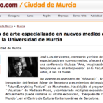 An art critic specialized in new media offers a talk at the University of Murcia