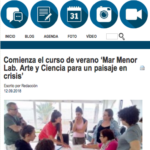 Start the summer course ‘Mar Menor Lab. Art and Science for a landscape in crisis’